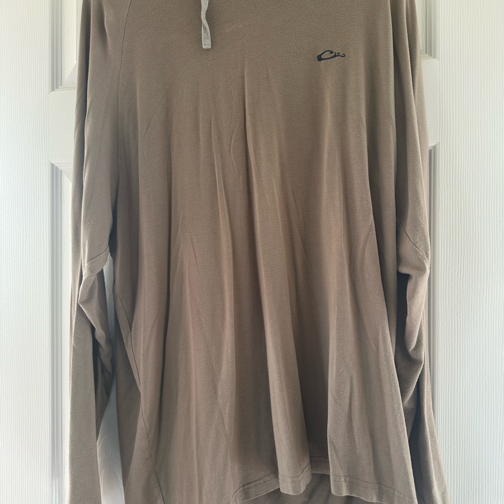 Drake Men's Tan Long Sleeve Shirt